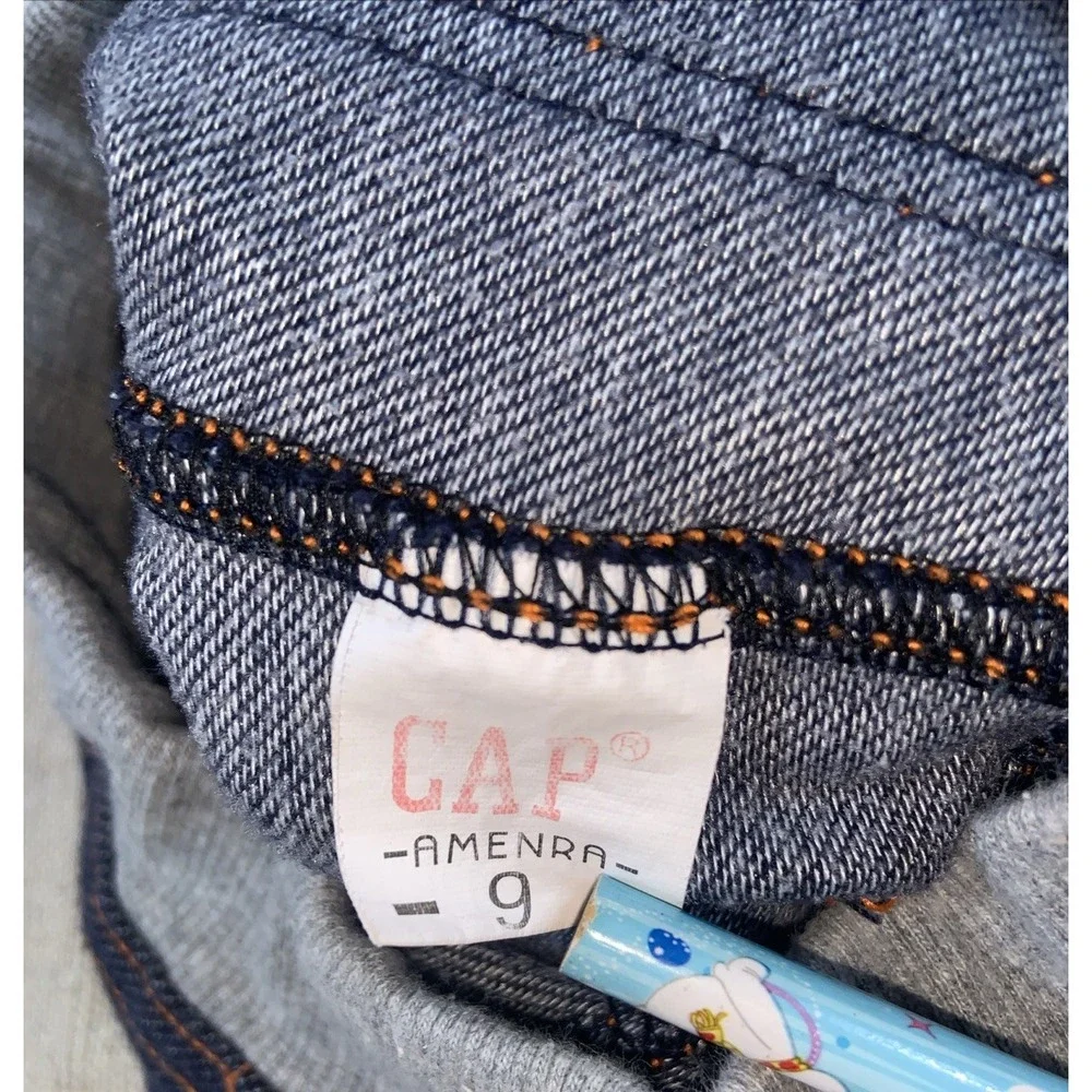 Baby‎ Gap Mickey Mouse Jeans 9M Disney Pull On Denim  Elastic Waist Embroidered